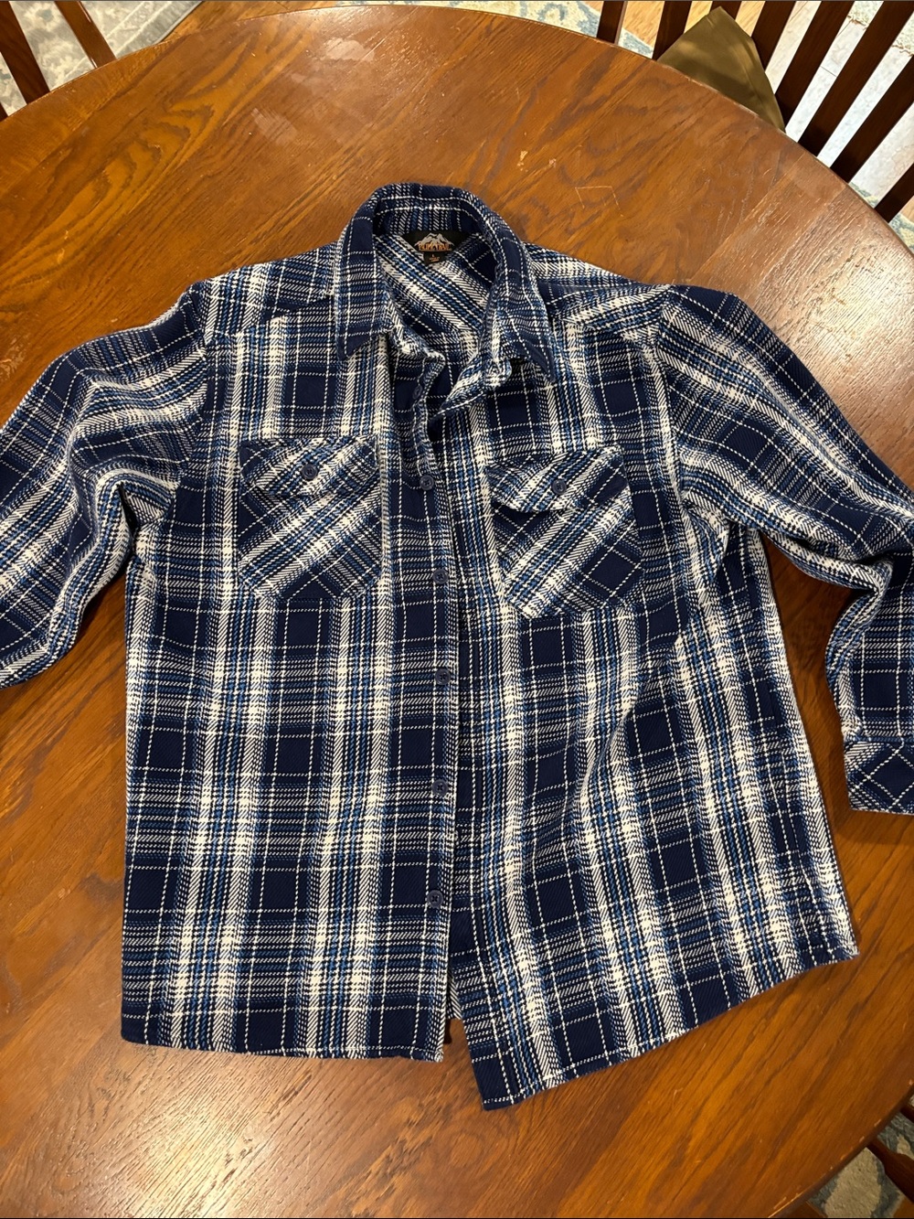 Pacific Trail Navy and White Plaid Shirt
